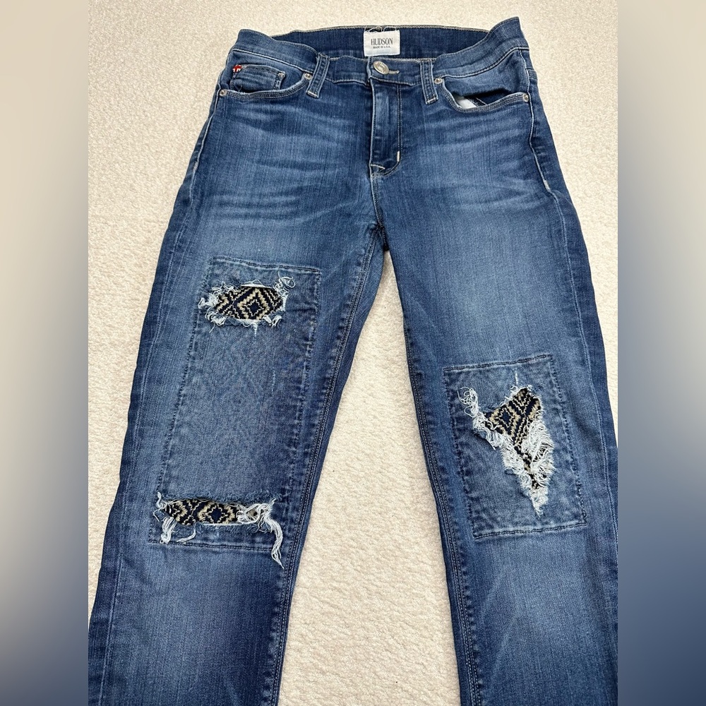 Hudson Nico Mid Rise Ankle Super Skinny Blue Jeans Women’s Size 26 Waist - Picture 5 of 10